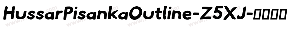 HussarPisankaOutline-Z5XJ字体转换