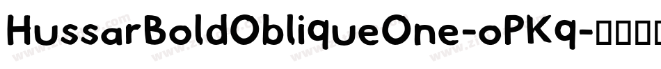 HussarBoldObliqueOne-oPKq字体转换