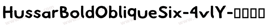 HussarBoldObliqueSix-4vlY字体转换