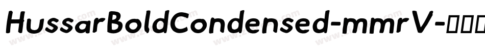 HussarBoldCondensed-mmrV字体转换