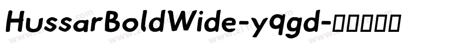 HussarBoldWide-yqgd字体转换