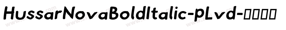 HussarNovaBoldItalic-pLvd字体转换