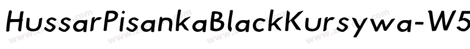 HussarPisankaBlackKursywa-W5dz字体转换