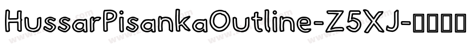 HussarPisankaOutline-Z5XJ字体转换