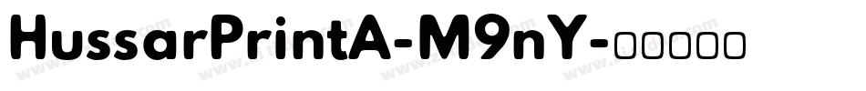 HussarPrintA-M9nY字体转换