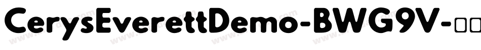 CerysEverettDemo-BWG9V字体转换