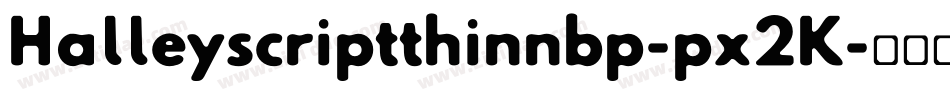 Halleyscriptthinnbp-px2K字体转换