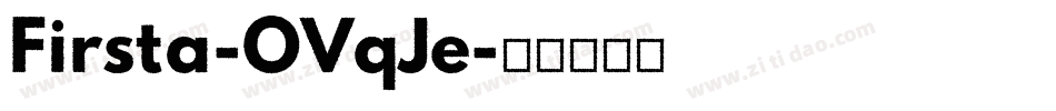 Firsta-OVqJe字体转换