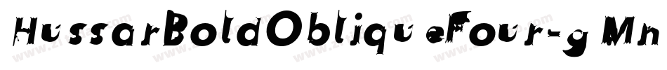 HussarBoldObliqueFour-gMn3字体转换