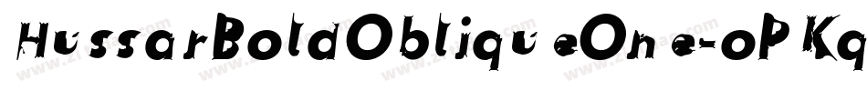 HussarBoldObliqueOne-oPKq字体转换