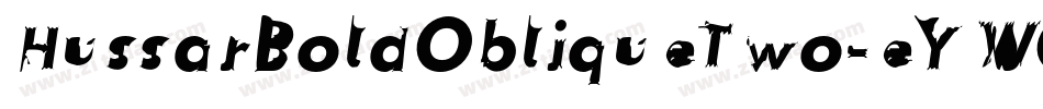 HussarBoldObliqueTwo-eYWO字体转换