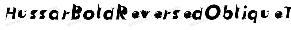 HussarBoldReversedObliqueThree-DyPx字体转换
