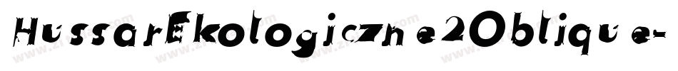 HussarEkologiczne2Oblique-WeL4字体转换