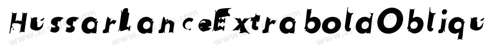 HussarLanceExtraboldOblique-Algx字体转换