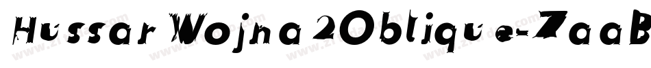 HussarWojna2Oblique-ZaaB字体转换
