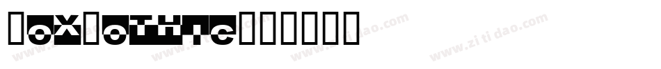 BoxGothic字体转换