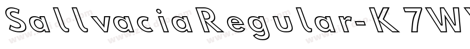 SallvaciaRegular-K7WV7字体转换