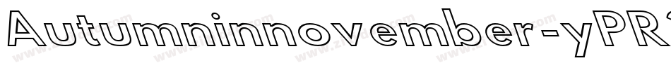 Autumninnovember-yPR3字体转换
