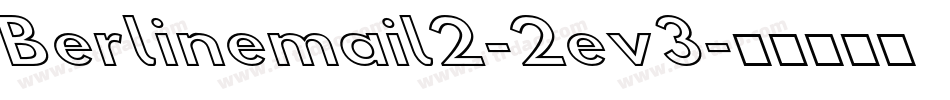 Berlinemail2-2ev3字体转换