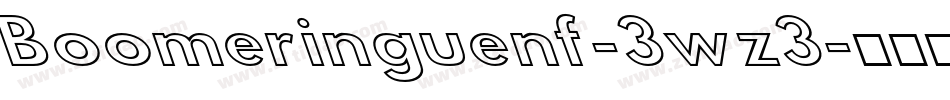 Boomeringuenf-3wz3字体转换