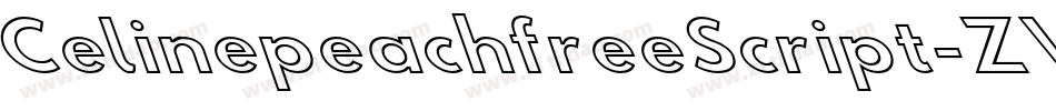 CelinepeachfreeScript-ZVEY3字体转换