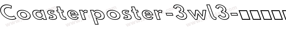 Coasterposter-3wl3字体转换