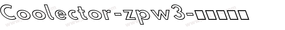 Coolector-zpw3字体转换