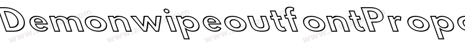 DemonwipeoutfontProportional-woZ3字体转换