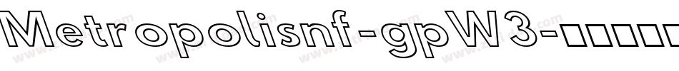 Metropolisnf-gpW3字体转换
