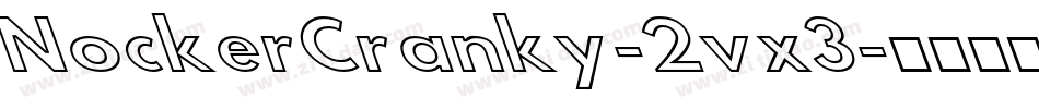 NockerCranky-2vx3字体转换