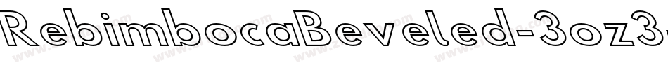 RebimbocaBeveled-3oz3字体转换