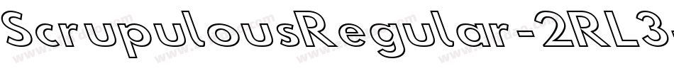 ScrupulousRegular-2RL3字体转换