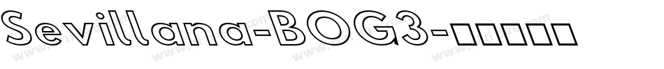 Sevillana-BOG3字体转换