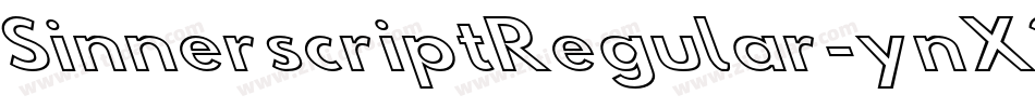SinnerscriptRegular-ynX3字体转换