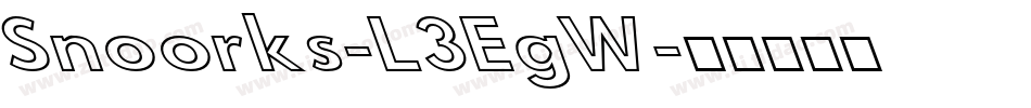 Snoorks-L3EgW字体转换