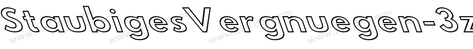 StaubigesVergnuegen-3zL3字体转换
