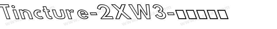 Tincture-2XW3字体转换