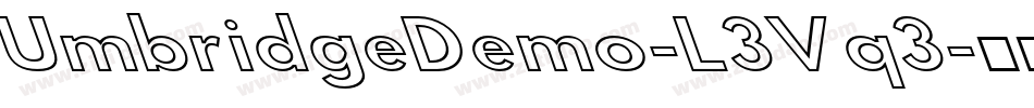 UmbridgeDemo-L3Vq3字体转换