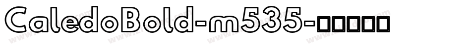 CaledoBold-m535字体转换