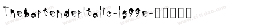 TheBartenderItalic-lg99e字体转换 TheBartenderItalic-lg99e字体转换