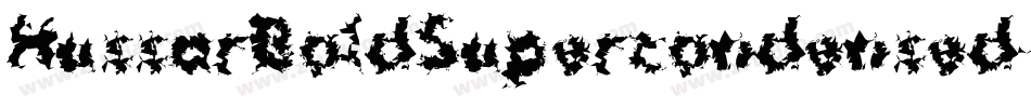 HussarBoldSupercondensed-AW7D字体转换