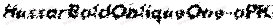 HussarBoldObliqueOne-oPKq字体转换