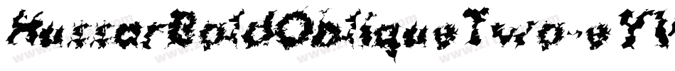 HussarBoldObliqueTwo-eYWO字体转换