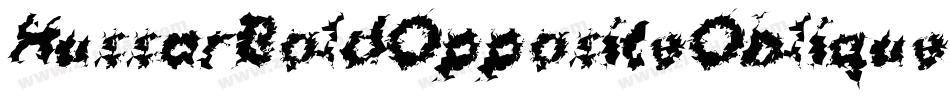 HussarBoldOppositeObliqueSeven-O91o字体转换