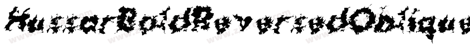 HussarBoldReversedObliqueThree-DyPx字体转换