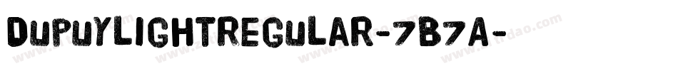 DupuylightRegular-7B7A字体转换