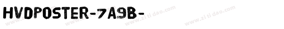 HvdPoster-7A9B字体转换