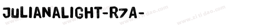 JulianaLight-r7A字体转换