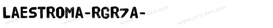 LaEstroma-rgr7A字体转换