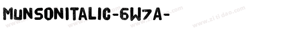 MunsonItalic-6w7A字体转换
